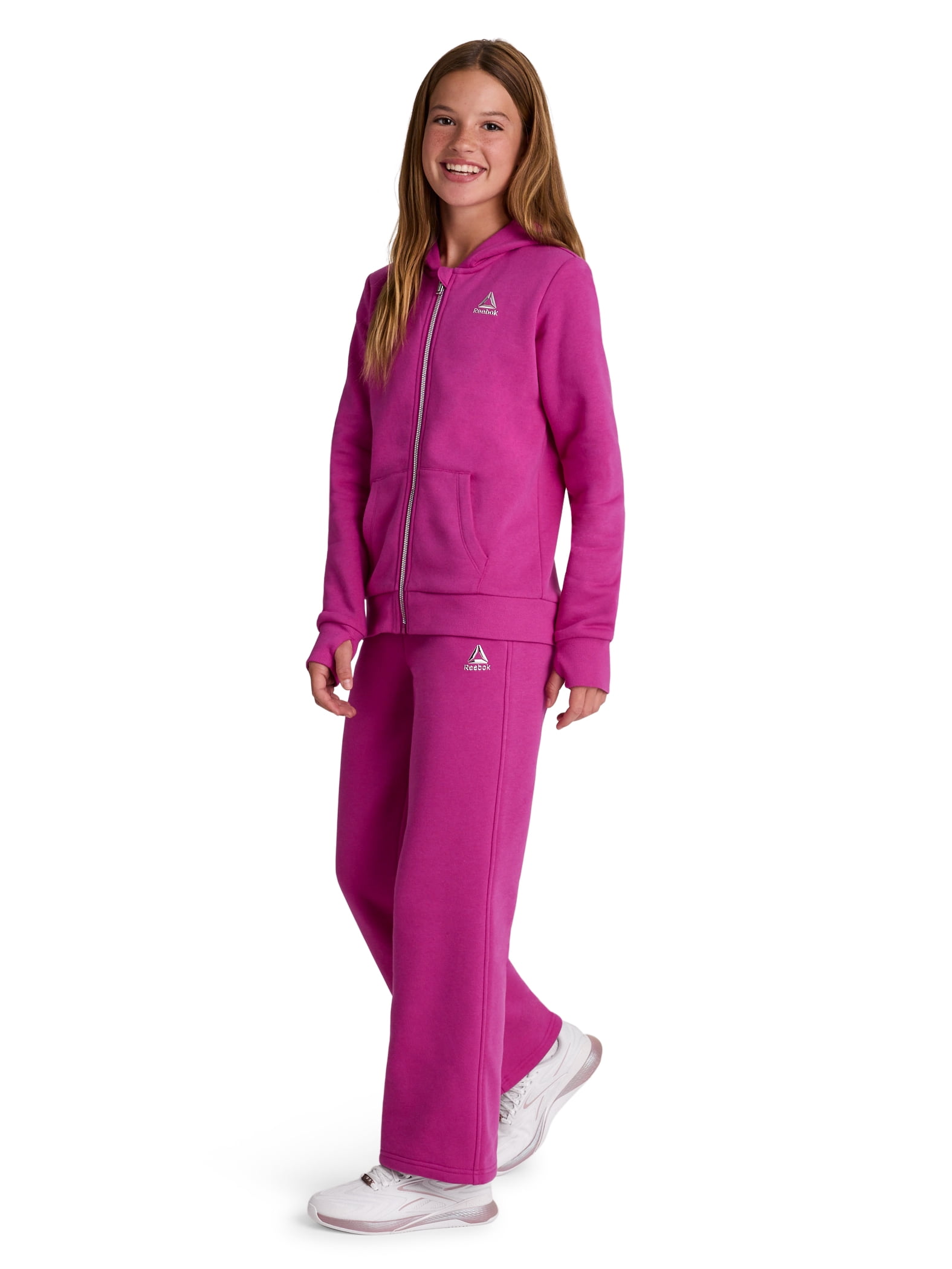 Reebok Girl's Game Day Fleece High Waisted Puddle Pant, Sizes 4-18