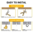 thumbnail image 5 of DAYBETTER 50PCS Diamond Screw Hooks, Q-Hanger Hooks for String Lights, Ceiling Hooks for Wind Chimes, Lanterns,Outdoor Decorations, 5 of 6