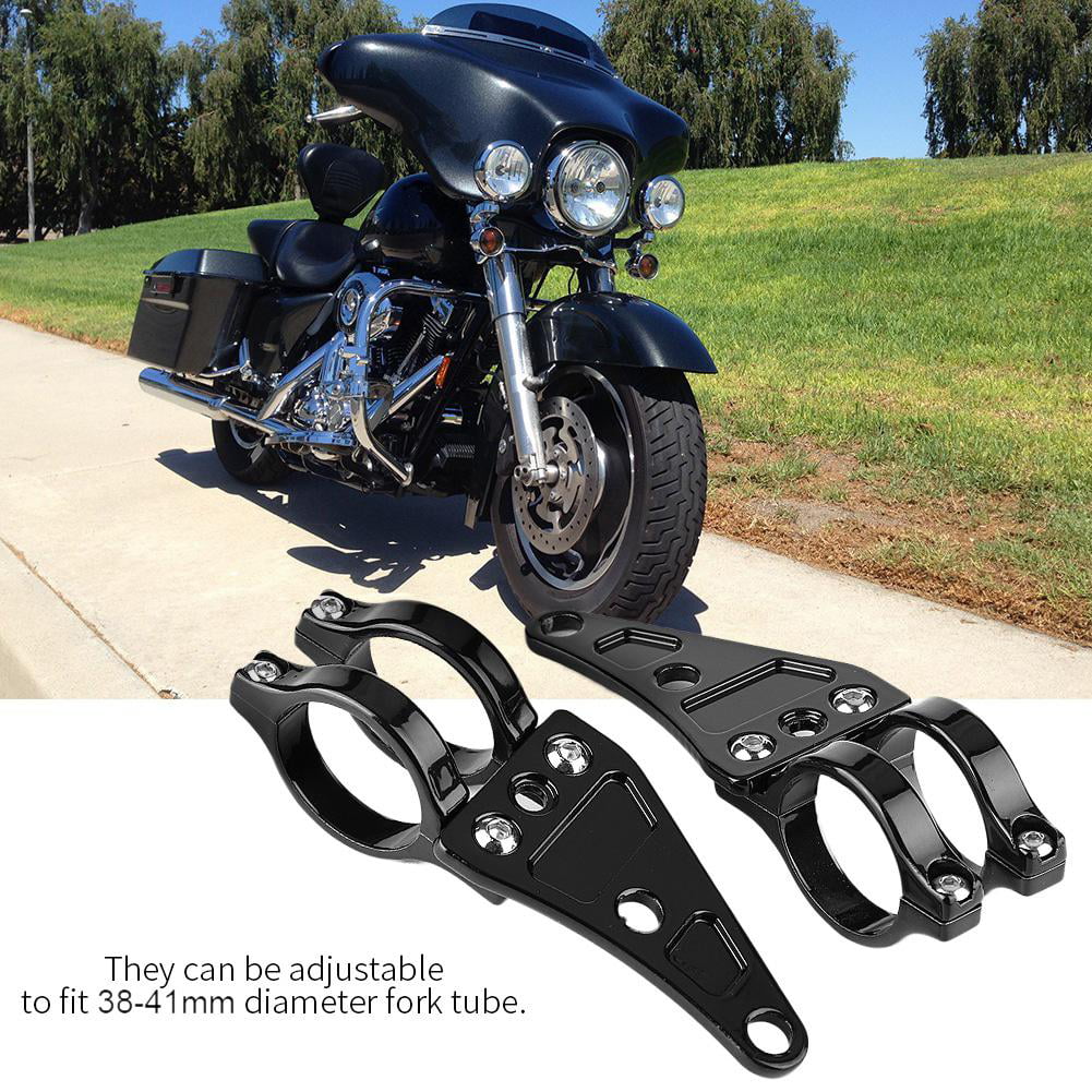 Motorcycle Headlight Mount-2pcs 35-43mm Headlight Mount Bracket Clamps Head Lamp Holder Fork for Motorcycle
