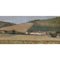 thumbnail image 2 of Theodore Robinson 14x9 Black Ornate Wood Framed Double Matted Museum Art Print Titled: Farm Among Hills, Giverny (C. 1887), 2 of 5