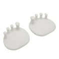 thumbnail image 1 of 1 Pair Unisex Buttocks Muscle Arch Foot Yoga Fitness Arch Foot Trainer Leg Muscle Exerciser Strength Training Leg Toes Sole Correction WHITE, 1 of 8