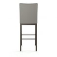 thumbnail image 4 of Amisco Perry 26 In. Counter Stool - Taupe Grey Faux Leather / Dark Brown Metal, 4 of 9