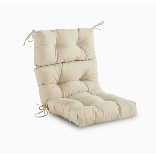 Nvzi Cojín para jardín, terraza, hogar, cocina, oficina, grueso y cómodo, 20,86 x 40 x 4,72 pulgadas (blanco)