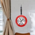 thumbnail image 3 of LOLIPPYY Stainless Steel Red Frying Pan Wall Clock, Mute Hanging Design, Decorative Kitchen Wall Clock, 1 Set, 3 of 7
