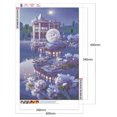thumbnail image 2 of Diamond Drill Garden Villa 5D Kits de pintura de bricolaje Decoración de pared redonda completa (B5424), 2 of 9