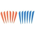 thumbnail image 2 of 100Pcs Arrows Vanes 4 Inch Plastic Feather Fletching for Diy Archery Arrows - 50Pcs Blue & 50Pcs Orange, 2 of 10