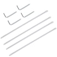 thumbnail image 1 of OULII 2 Pcs Tringle à Rideau Réglable Blanche en Fer Sans Perçage Propriétés de Location, 1 of 8