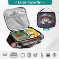 thumbnail image 3 of Wobogo Cute Cat Wearing Wreath Lunch Bag Insulated Portable Cooler Tote Bag for for Adults Kids Work Office School Picnic Beach, 3 of 7