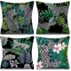 thumbnail image 1 of SZTXJ Cushion Cover Jungle Tropical Leaf Set of 4 Decorative Cushion Covers Wild Animal Tiger D Leopard Green Leaves 45x45 cm Decoration Pillow Case H, 1 of 4