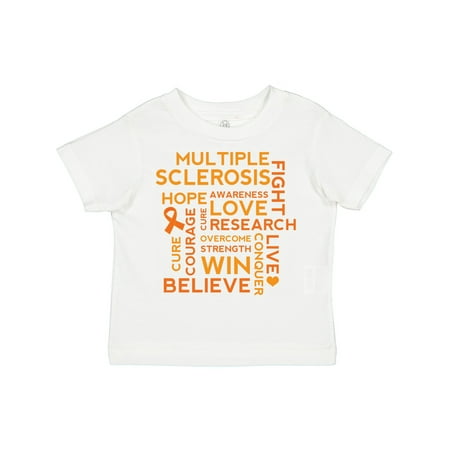 

Inktastic Multiple Sclerosis Awareness Word Cloud Boys or Girls Toddler T-Shirt