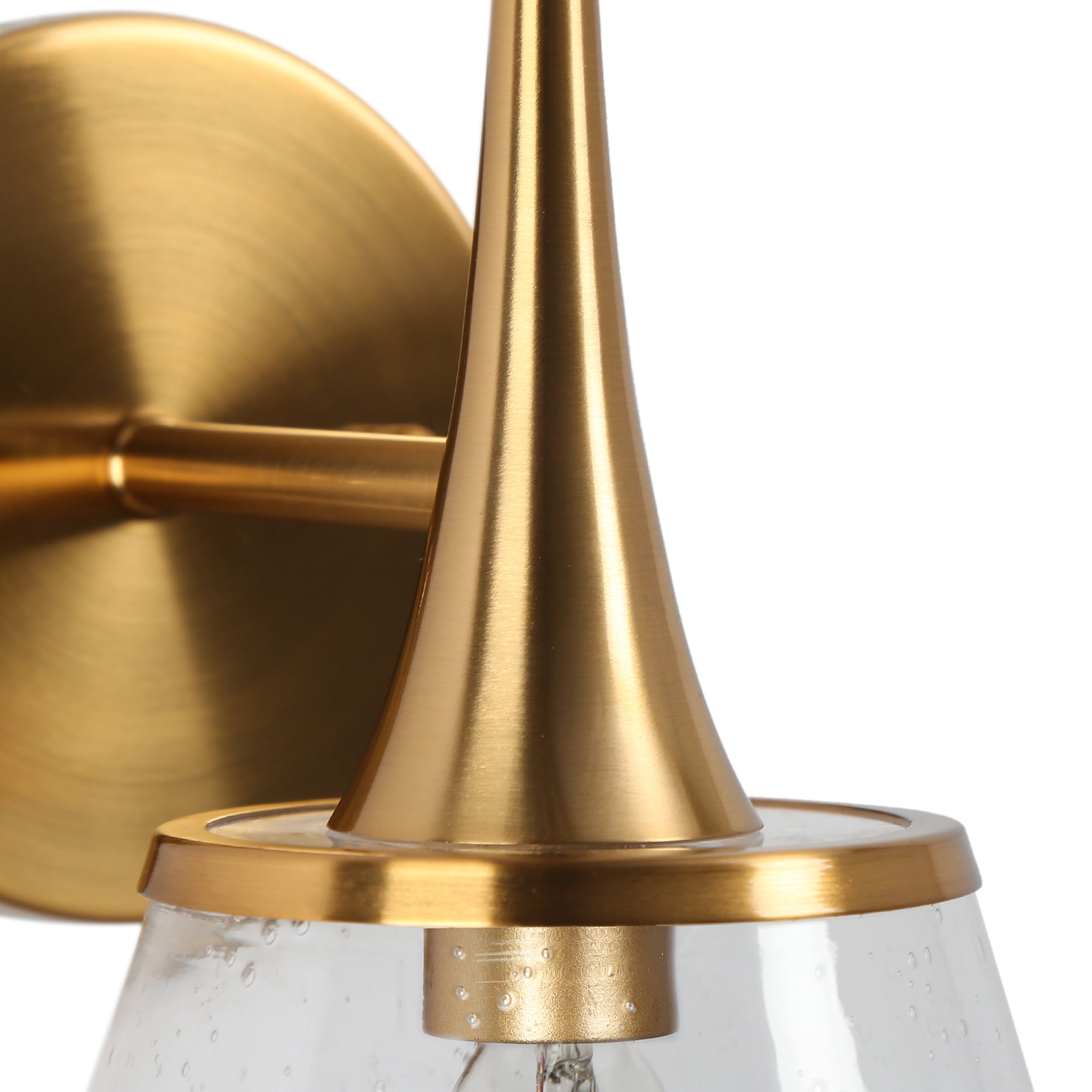 LNC Quoridan 5.9-in W 1-Light Polished Brass Modern/Contemporary LED Wall Sconce