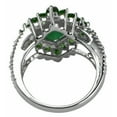 thumbnail image 4 of Rotational Move Chrysoprase Chrome Diopside 925 Silver Christmas Cocktail Ring Size US- 12, 4 of 8