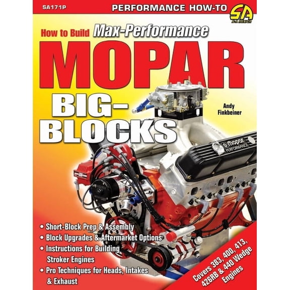 How to Build Max-Performance Mopar Big-Blocks, (Paperback)