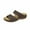 Brown, variant on Womens Slip on Espadrilles Wedges Sandals Women's Platform Wedge Comfort Cross Strap Flowers Slide Sandals Shock Absorbtion Breathable holes Arch Support Footbed Indoors Or Outdoors Slip On