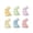 Multicolor-E(6Pc), variant on Decorr 6 Pieces Easter Bunny Decor,1.8" Foam Bunny Figurines Multicolored Mini Rabbit Statues Ornament,Spring Decor,Easter Decorations for Baskets Tabletop