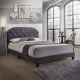 thumbnail image 2 of Bowery Hill Transitional Fabric Upholstered Queen Panel Bed in Gray, 2 of 2