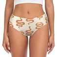 thumbnail image 1 of Fotbe Hand Drawn Snake Calzones Estampados para Mujer – Ropa Interior de Algodón, Cómoda, Suave y Elástica-Large, 1 of 6