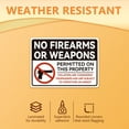 thumbnail image 3 of 10Pcs No Firearms Or Permitted On This Property Sign Sticker No Allowed Sign Self-Adhesive Vinyl Decal Prohibited Sign Warning Stickers for Outdoors 7.08x5.12 Inch, 3 of 9