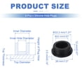 thumbnail image 2 of Uxcell 8 Pcs Tapón de Silicona en Forma de T, Diámetro 32 mm/1.26 Pulgadas, Tapón de Silicona Impermeable Reutilizable para Sellar Agujeros Redondos en Equipos de Tuberías, Negro, 2 of 7
