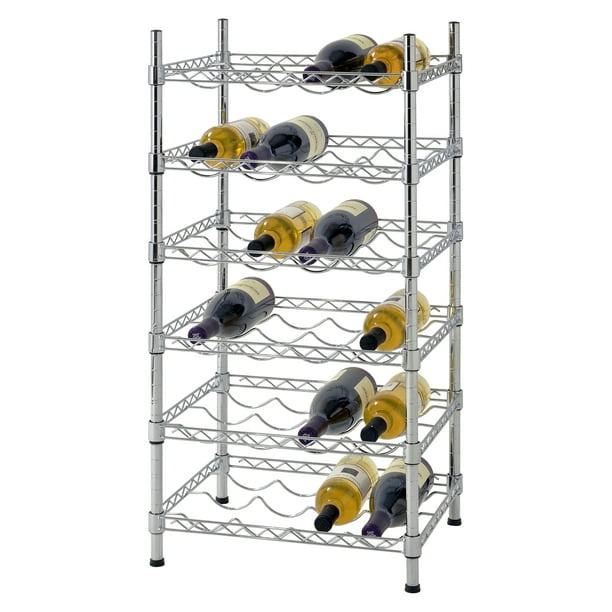 Muscle Rack 24Bottle Chrome Wire Wine Rack