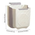 thumbnail image 3 of Foldable Wall Mounted Kitchen Trash Can Plastic Hanging Telescopic Storage Bin for Cabinets and Small Spaces, 3 of 6