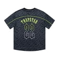 thumbnail image 4 of Camisetas informales a la moda para mujer, camisas de manga corta estampadas, jersey con cuello redondo, camisetas, camisetas de fútbol, estilo Negro XL, 4 of 7