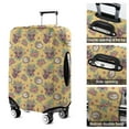thumbnail image 5 of Yellow Highland Cow Flower Pattern Luggage Cover Fashion Suitcase Cover Baggage Covers Fit 25-28 Inch Luggage (Go Travel), 5 of 5