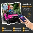 thumbnail image 5 of 24V Ride On Jeep Car, Toddler Ride On Toys w/Parents Remote Control, 200W Power Motor Electric Car for Kids 2-4 with 4-Wheel Suspension, Bluetooth, Music, 1.86-3.11MPH Adjustable Speed, Black, 5 of 8