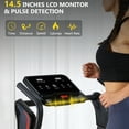 thumbnail image 5 of WildBreak 3.0 HP Folding Treadmill, 0.6-8 mph, with 14.5" LCD Display & Pulse Detection, Black, 5 of 9