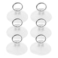 thumbnail image 5 of KALLORY 6-Pack Heavy Duty Clear Cup Hooks for Ceiling Mount, Strong Adhesive Hold for Kitchen, Bathroom, Office Organization, 5 of 8