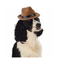 thumbnail image 4 of Pet Dog Cowboy Hat with Adjustable Chin Strap, Creative Jazz Fedora Cap Headwear for Puppies Small Medium Dogs and Cats, Funny Costume Birthday Party Cosplay Photo Shoots Apparel, 4 of 7
