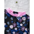 thumbnail image 4 of iEFiEL Infant Baby Girls One-piece Swimsuit Long Sleeves Floral Printed Ruffled Bathing Suit Rash Guard, 4 of 6