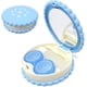 thumbnail image 4 of Caja de lentes de contacto en forma de galleta caja de lentes de contacto de viaje con espejo (azul) Feliz Sencillez, 4 of 5