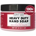 thumbnail image 1 of Jabón de manos industrial Grit Go – Limpiador de manos arenoso de alta resistencia para trabajadores mecánicos de la construcción y más – Elimina grasa, aceite, óxido y pintura – Pasta de manos hidrat, 1 of 5