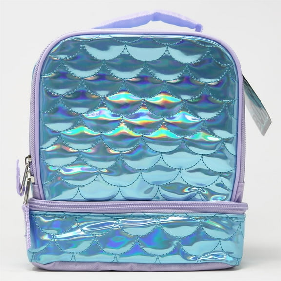 Dual Lunch Quilted Aqua Scales