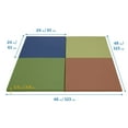 thumbnail image 2 of ECR4Kids SoftZone Play Patch Activity Mat Squares, Modular Playmat, Earthtone, 4-Pack, 2 of 9