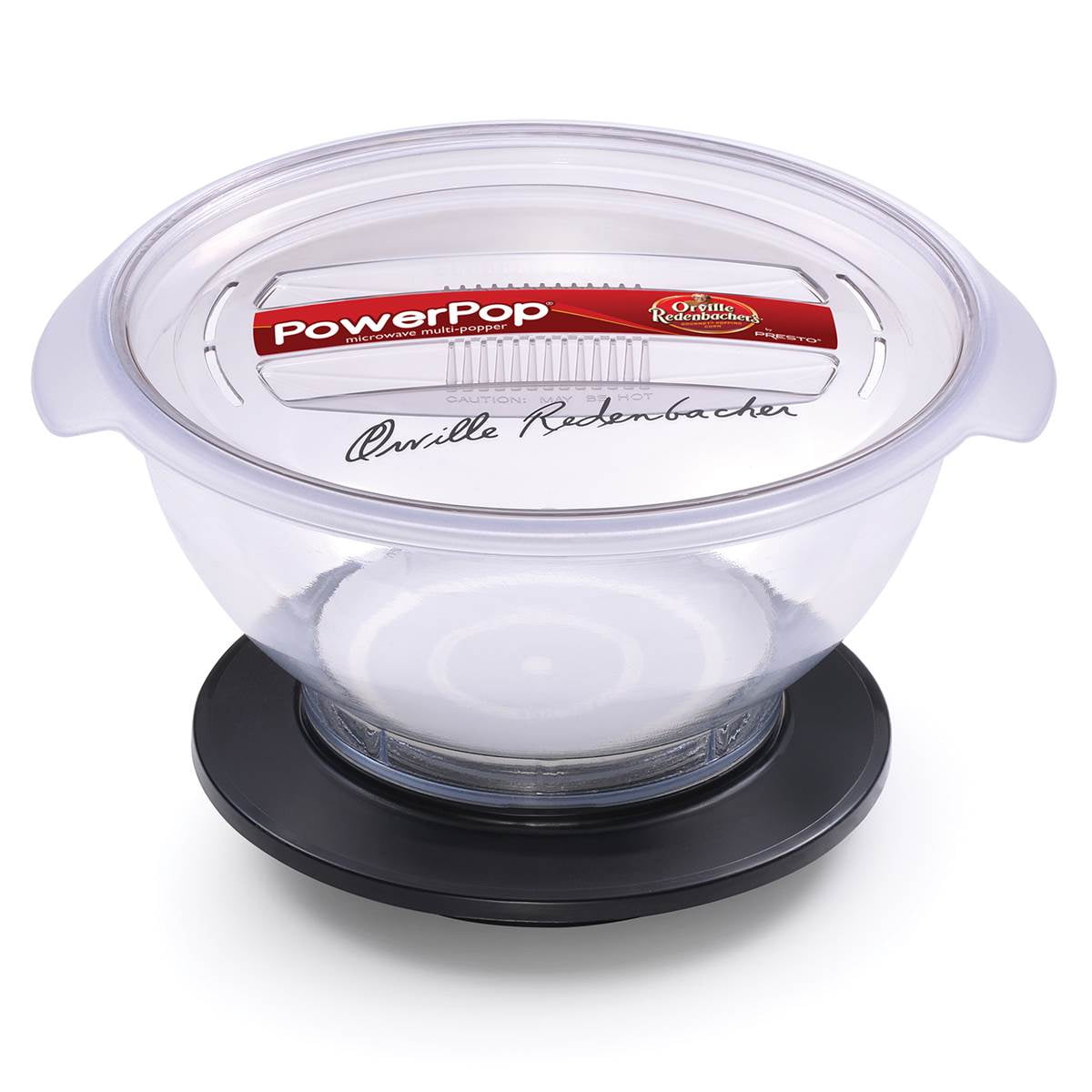 Presto PowerPop Microwave Multi Popcorn Popper Black/ Clear Walmart