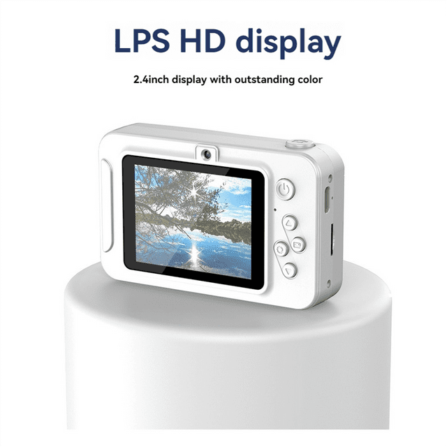 4K Digital Camera High-Definition Photography CCD Travel Selfie Entry-Level Small Students Campus Selfie Camera Silvery