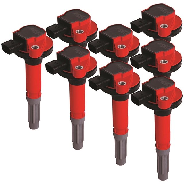 MSD Ignition Ignition Coil 82488 Blaster; 8 Pack Coil On Plug; Red and Black