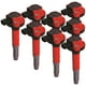 MSD Ignition Bobine d'Allumage Blaster 82488; Bobine de 8 Paquets sur la Fiche; Rouge et Noir – image 1 sur 6