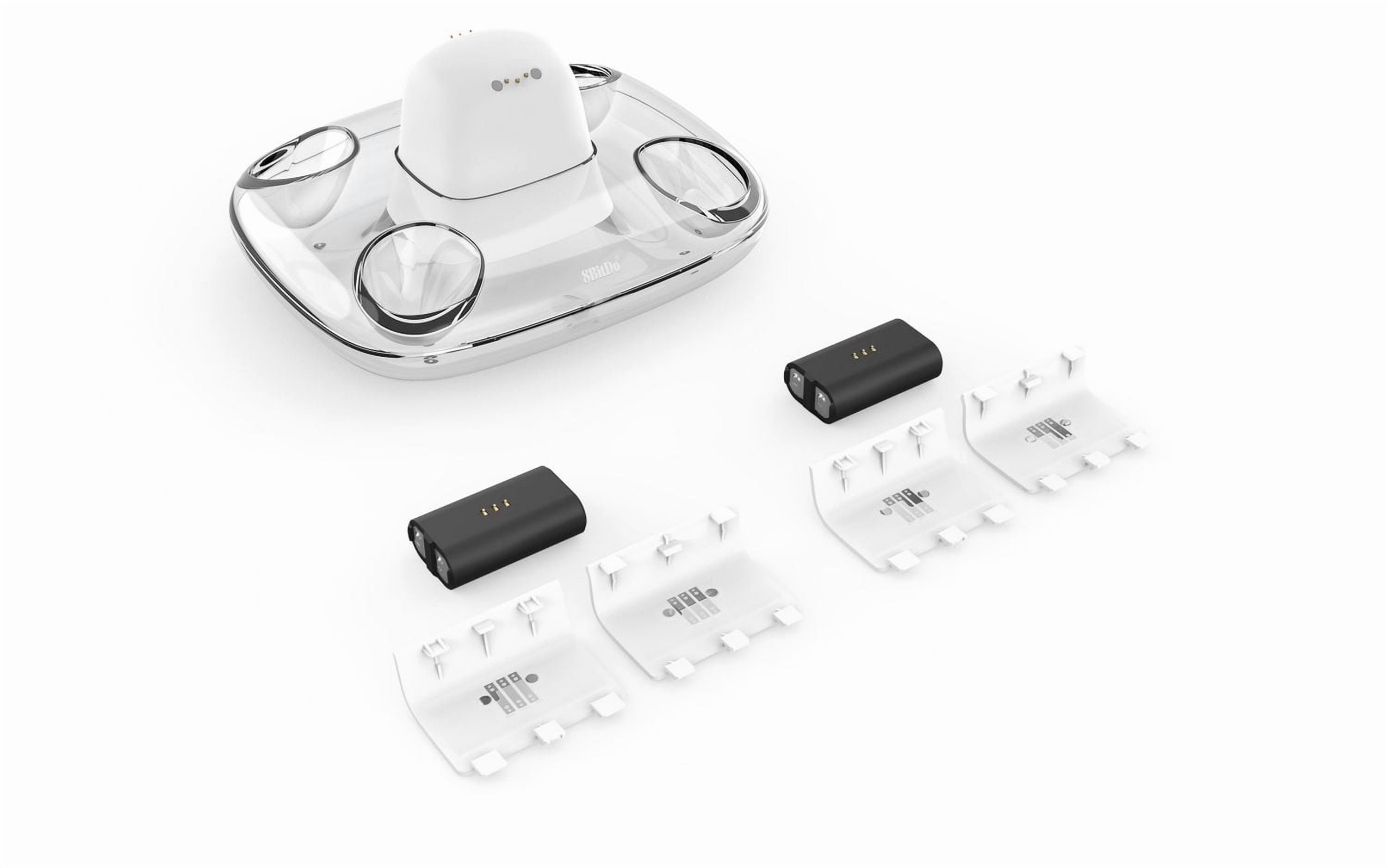 Station de chargement double 8BitDo pour manettes sans fil Xbox - Blanc
