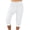 White, variant on Women's Capri Pants Cropped Joggers with Pockets Workout Pants Athletic Boho Palazzo Trousers Bermuda Shorts,Orange,S