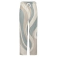thumbnail image 5 of Abstract Swirling Pastel Design Winter Female Pants Flannel High Waist Women Pants Lady Warm Straight Leg Plush Trousers, 5 of 7