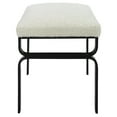 thumbnail image 5 of Uttermost Diverge White Shearling Small Bench, 5 of 7