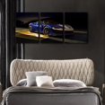 thumbnail image 3 of Hieng Black Supercar at Sunset Canvas Prints Hypercar Wall Art Paintings Sports Car Posters Stretched Pictures for Living Room Modern Home Decor Wall Art Decorations（Only canvas）, 3 of 6