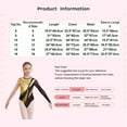 thumbnail image 7 of MSemis Kids Girls Gymnastics Leotard Rhinestone Ballet Dance Bodysuit Unitard Dancewear Gold 14, 7 of 7