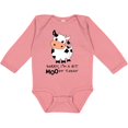 thumbnail image 3 of Inktastic Sorry, I'm a Bit Moody Today Cute Cow Pun Boys or Girls Long Sleeve Baby Bodysuit, 3 of 5