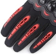 thumbnail image 4 of Riwcyla Motorcycle Gloves for Men Women Motorbike ,Slip Breathable Touchscreen Gloves with Knuckle Protection for Riding, Road Racing, Cycling, Black and Red M, 4 of 6