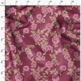 thumbnail image 3 of Soimoi Cotton Cambric Red Fabric By the Yard - 42 Inch Wide -Floral & Leaf Floral Pattern Fabric - Botanical and Elegant Designs for Various Uses Printed Fabric, 3 of 6