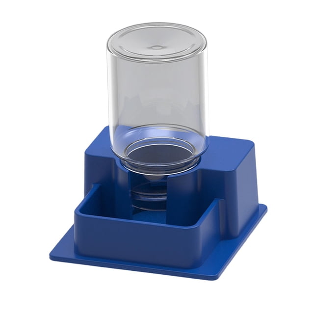 BELOVING Automatic Reptile Water Dish Feeder Drinking Tool for Tortoise Blue